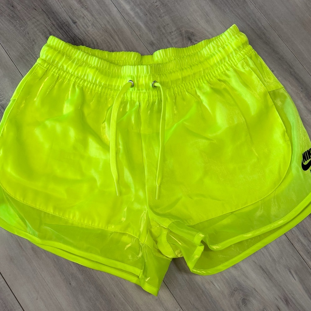 Nike Neon Yellow Women's Athletic Shorts